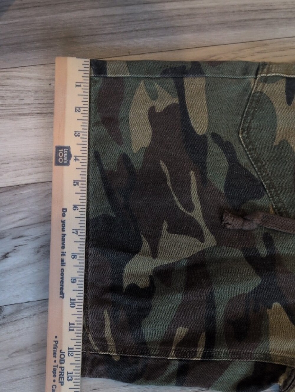 Women’s Camouflage Cargo Shorts with Drawstring Waist - Picture 6 of 14